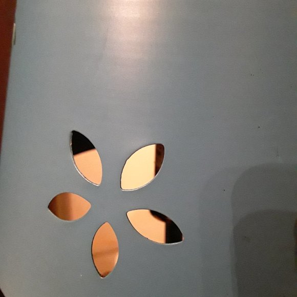 Vintage Steel Electric Lamp on Wooden Base - Blue - Picture 3 of 7